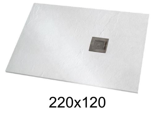 Shower tray 220x120 cm extra-flat resin - VERONE XL