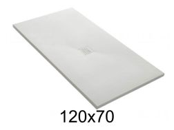 Shower tray 120x70 cm central evacuation - CENTRAL