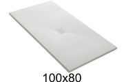Shower tray 80x100 cm central evacuation - CENTRAL