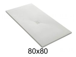 Shower tray 80x80 cm central evacuation - CENTRAL