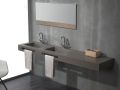 Custom-made double-sin top suspended or built-in – NEW YORK 45 DOUBLE