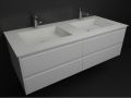 Custom-made double-sin top suspended or built-in – NEW YORK 45 DOUBLE