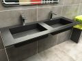 Custom-made double-sin top suspended or built-in – NEW YORK 45 DOUBLE