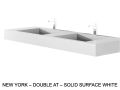Custom-made double-sin top suspended or built-in – NEW YORK 45 DOUBLE
