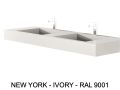 Custom-made double-sin top suspended or built-in – NEW YORK 45 DOUBLE
