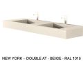 Custom-made double-sin top suspended or built-in – NEW YORK 45 DOUBLE