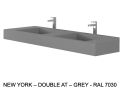 Custom-made double-sin top suspended or built-in – NEW YORK 45 DOUBLE