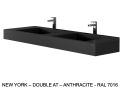 Custom-made double-sin top suspended or built-in – NEW YORK 45 DOUBLE