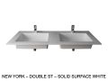 Custom-made double-sin top suspended or built-in – NEW YORK 45 DOUBLE