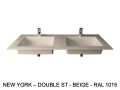 Custom-made double-sin top suspended or built-in – NEW YORK 45 DOUBLE