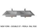 Custom-made double-sin top suspended or built-in – NEW YORK 45 DOUBLE