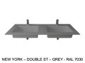 Custom-made double-sin top suspended or built-in – NEW YORK 45 DOUBLE