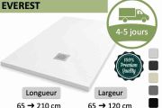 High-end custom-made mineral resin shower tray - EVEREST